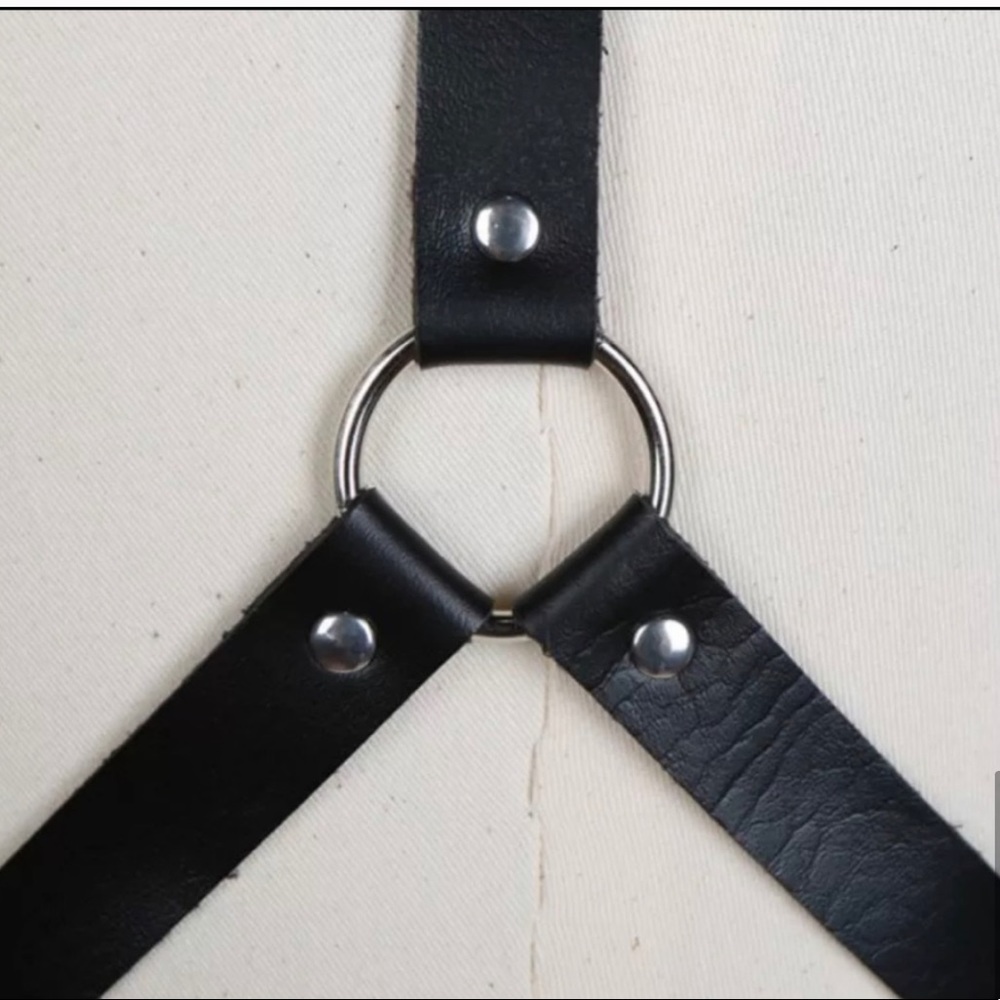 Vegan PU Leather Angel Wing Harness - Picture 12 of 12